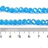 Baking Electroplate Glass Beads Strands DGLA-A039-J6MM-B12-4