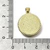 Brass Micro Pave Cubic Zirconia Pendants KK-C090-05A-01-3