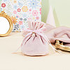 Velvet Jewelry Bags with Drawstring & Plastic Imitation Pearl TP-CJC0001-03C-5