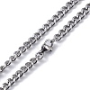 304 Stainless Steel Pendant Necklaces NJEW-C042-08P-4