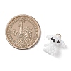 Glass Seed Beaded Dog Pendans PALLOY-MZ01223-02-2