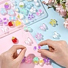36Pcs 6 Styles Transparent Acrylic Beads ACRC-YW0001-04-3