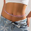 3Pcs Glass Seed Beaded 3 Layered Waist Chains for Summer Beach WG49EE4-03-2