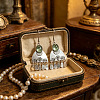 Alloy Resin Chandelier Earrings for Women WG10698-01-4