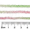 Transparent Painted Glass Beads Strands DGLA-A034-T2mm-A18-3