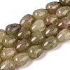 Baking Paint Crackle Glass Beads Strands DGLA-N019-03A-09-1