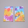 Rectangle with Tie-Dye Pattern Kraft Paper Bag CARB-WH0009-16-2