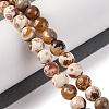 Natural Fire Crackle Agate Beads Strands G-G163-A01-01-1