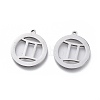 Non-Tarnish 304 Stainless Steel Pendants STAS-L249-002H-1