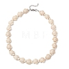 Ocean Sea Turtule Dyed Synthetic Turquoise Beaded Necklaces for Women NJEW-JN06075-4