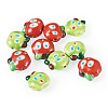 10Pcs 2 Colors Handmade Porcelain Beads PORC-TA0001-65-3