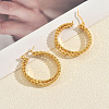 Twist Stainless Steel Hoop Earrings YS2305-5