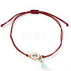 Hamsa Hand with Evil Eye Alloy Enamel Charm Bracelets LS-GS7845-1-2