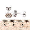 Tarnish Resistant 304 Stainless Steel Stud Earrings EJEW-F227-14P-2