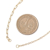 Brass Cable Chain Paperclip Chain Necklace Making AJEW-JB01468-2