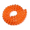 Transparent Glass Bead Strands GLAA-R095-8mm-39-2
