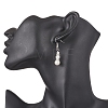 Round Shell Pearl Beaded Necklace & Bracelet & Dangle Earring Sets SJEW-JS01337-4