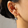 304 Stainless Steel Stud Dangle Earrings WGF19D0-01-2