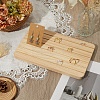 Rectangle Wood Earring Display Card Stands ODIS-WH20008-07A-7