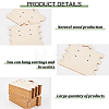 Wood Earring Display Card with Hanging Hole DIY-WH0320-20I-4