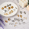 32Pcs 16 Style 304 Stainless Steel Stud Earring Findings STAS-CW0001-08-6