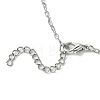 Gothic 304 Stainless Steel Cable Chain Necklaces NJEW-JN04983-01-5