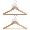 Wood Wedding Bride Clothes Hangers DIY-WH0504-924B-1