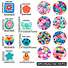 320Pcs 8 Styles Handmade Polymer Clay Beads CLAY-TA0001-15-15