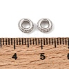 925 Sterling Silver Micro Pave Clear Cubic Zirconia Spacer Beads SE-CBAF1B2-18B-P-2