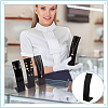 Desktop Acrylic Slant Back Single Necklace Display Stands ODIS-WH0025-234B-5