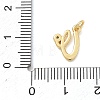 Brass Micro Pave Clear Cubic Zirconia Charms KK-D289-66G-V-3