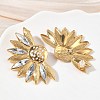 304 Stainless Steel Enamel Stud Earrings for Women SA-CBA7107-07G-3