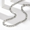 6MM 304 Stainless Steel Figaro Chain Necklaces NJEW-G203-02P-1