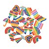 20Pcs 10 Styles Rainbow Theme Acrylic Pendants MACR-FS0002-11-1