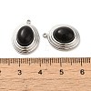 Natural Black Onyx(Dyed & Heated) Pendants STAS-L025-006P-03-3