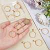 10Pcs Stainless Steel Open Back Bezel Pendant Cabochon Settings STAS-UN0061-36A-3