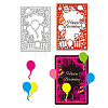 Birthday Theme Carbon Steel Cutting Dies Stencils DIY-WH0309-1775-1