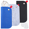 3Pcs 3 Colors Rectangle Felt Eyeglass Case AJEW-CN0007-36A-1