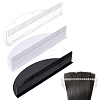 3Pcs 3 Colors Acrylic Hairpiece Display Stands ODIS-GO0001-14-1