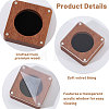 Wooden Jewelry Badge Packaging Boxes with Clear Acrylic Magnetic Lids CON-WH0086-246B-4
