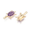 Alloy Enamel Pendants PALLOY-T092-26G-05-2