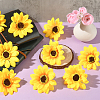30Pcs Cloth Artificial Sunflower DIY-SP0005-97-5