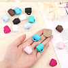 16Pcs 8 Colors Food Grade Eco-Friendly Silicone Beads SIL-CA0001-83-3