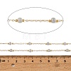 Handmade Brass Glass Beaded Chains GL-CBA1C06-01G-06-3