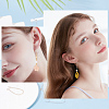 48Pcs 6 Style Brass Hoop Earring Findings KK-BC0009-26-6