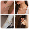 20Pcs 4 Colors Brass Cubic Zirconia Charms KK-TA0009-13C-9