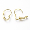 Brass Leverback Earring Findings X-KK-Z007-26G-2