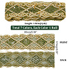   14 Yards 7 Colors Polyester Embroidery Mesh Lace Ribbons OCOR-PH0002-42-2