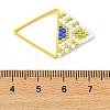 MIYUKI Glass Seed Beaded Pendants PALLOY-MZ01349-01-3