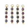 Natural Red Corundum/Ruby and Sapphire Pendants PALLOY-JF05936-1